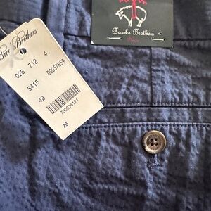 Brooks Brothers Youth Boy's Dark Blue Cotton Chino Shorts! Size 20